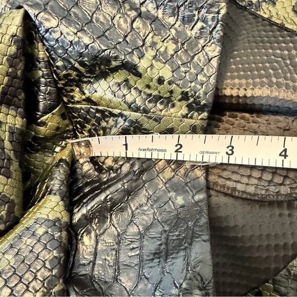 Ramy Brook XS Skylar Faux Leather Snakeskin Shorts ~ Modern Art to Wear - Picture 7 of 9